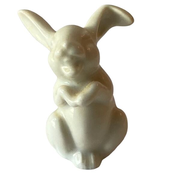 Rosenthal Rabbit 1930 German Art Deco Porcelain Art Sculpture Miniature White - Picture 4 of 10